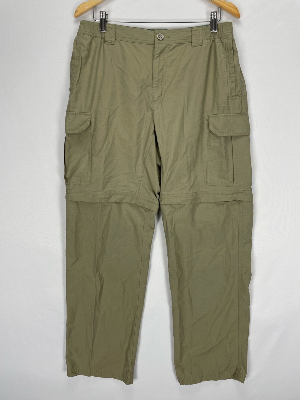 Columbia Convertible Pants Men’s M 32x32” Tan Straight Nylon Stretch Flex Hiking